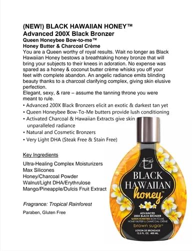 Brown Sugar Extraits Hawaiiens Radiance – met en avant les extraits hawaïens pour un éclat naturel.