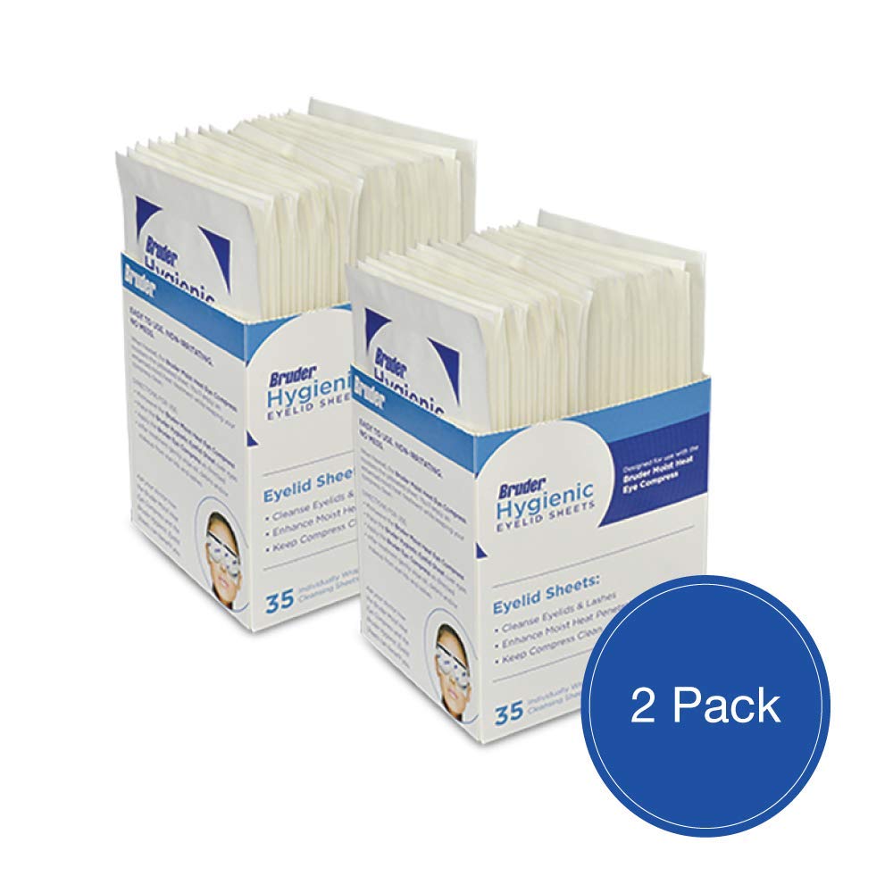 Bruder feuilles paupières hygieniques pour un nettoyage en douceur autour des paupières.