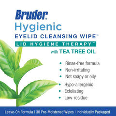 Bruder lingettes exfoliantes douces éliminant l’excès d’huile et les débris.