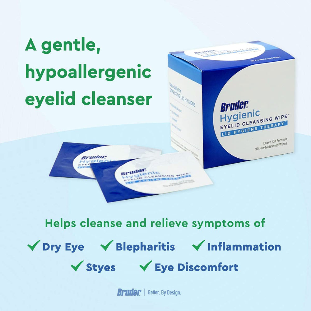 Lingettes Bruder sans rinçage, hygiène paupières et cils au quotidien.