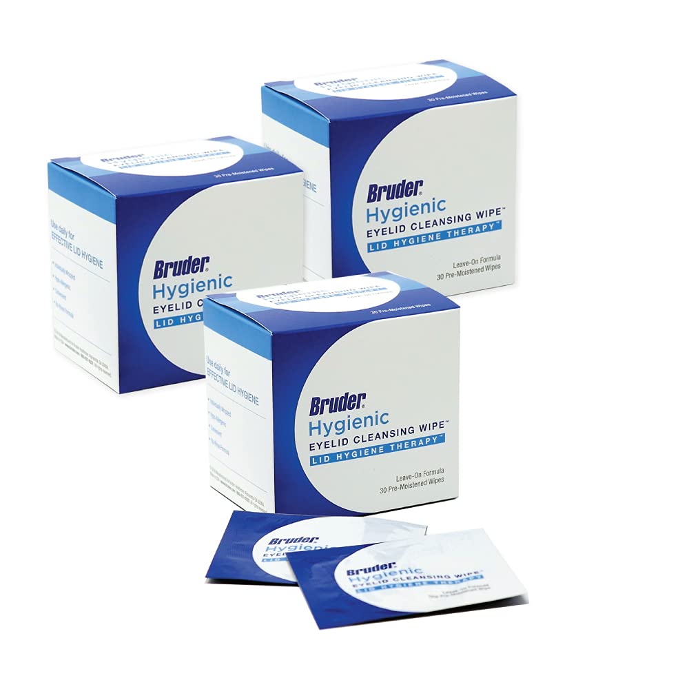 Bruder lingettes paupiere pack 3 boites, hygiène pratique et portable.