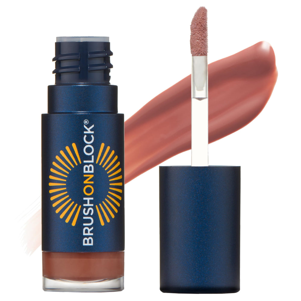 Brush On Block Huile Lèvres Protection Solaire 30 protège les lèvres avec minéraux.