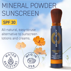 Brush On Block huile lèvres SPF30, brillance hydratante et protection.