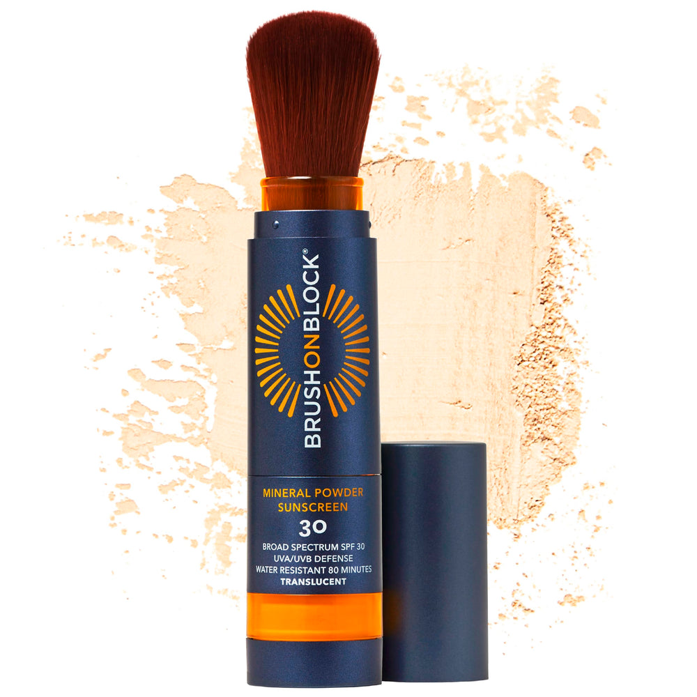 Brush On Block poudre translucide SPF30 pour une protection discrète au quotidien