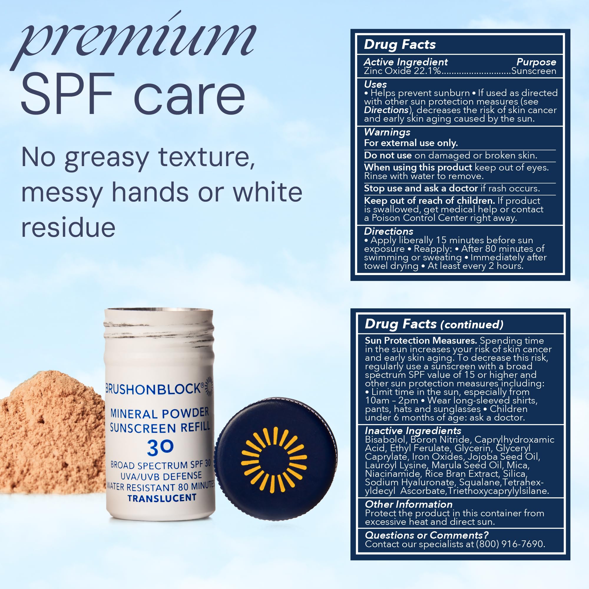 Brush On Block reef-friendly formula avoids oxybenzone and octinoxate.