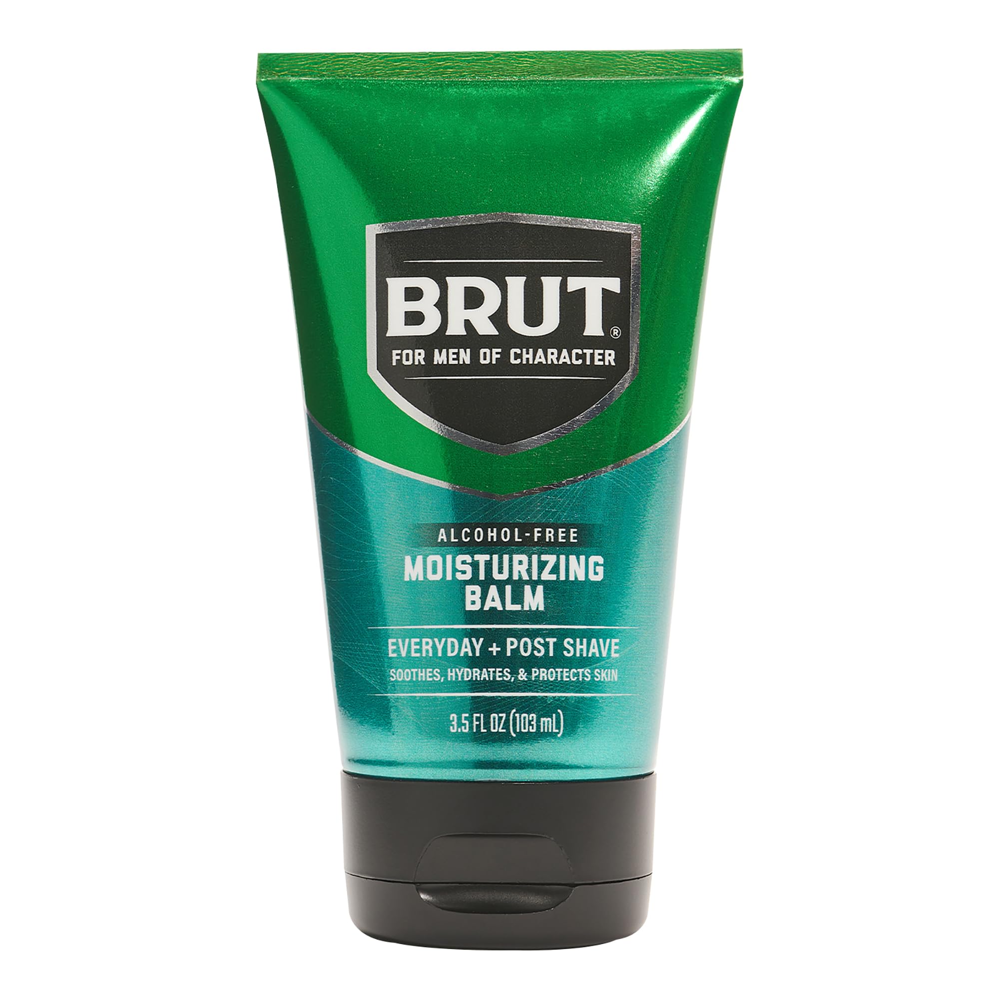Brut baume hydratant visage après rasage, apaisement rapide et léger.