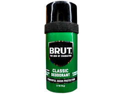 BRUT Classic Round Stick Deodorant 2.7 oz pack four, ideal for daily freshness.