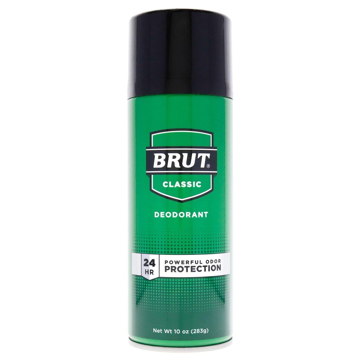 BRUT Déodorant aérosol, flacon visible, protection longue durée et fraîcheur durable.
