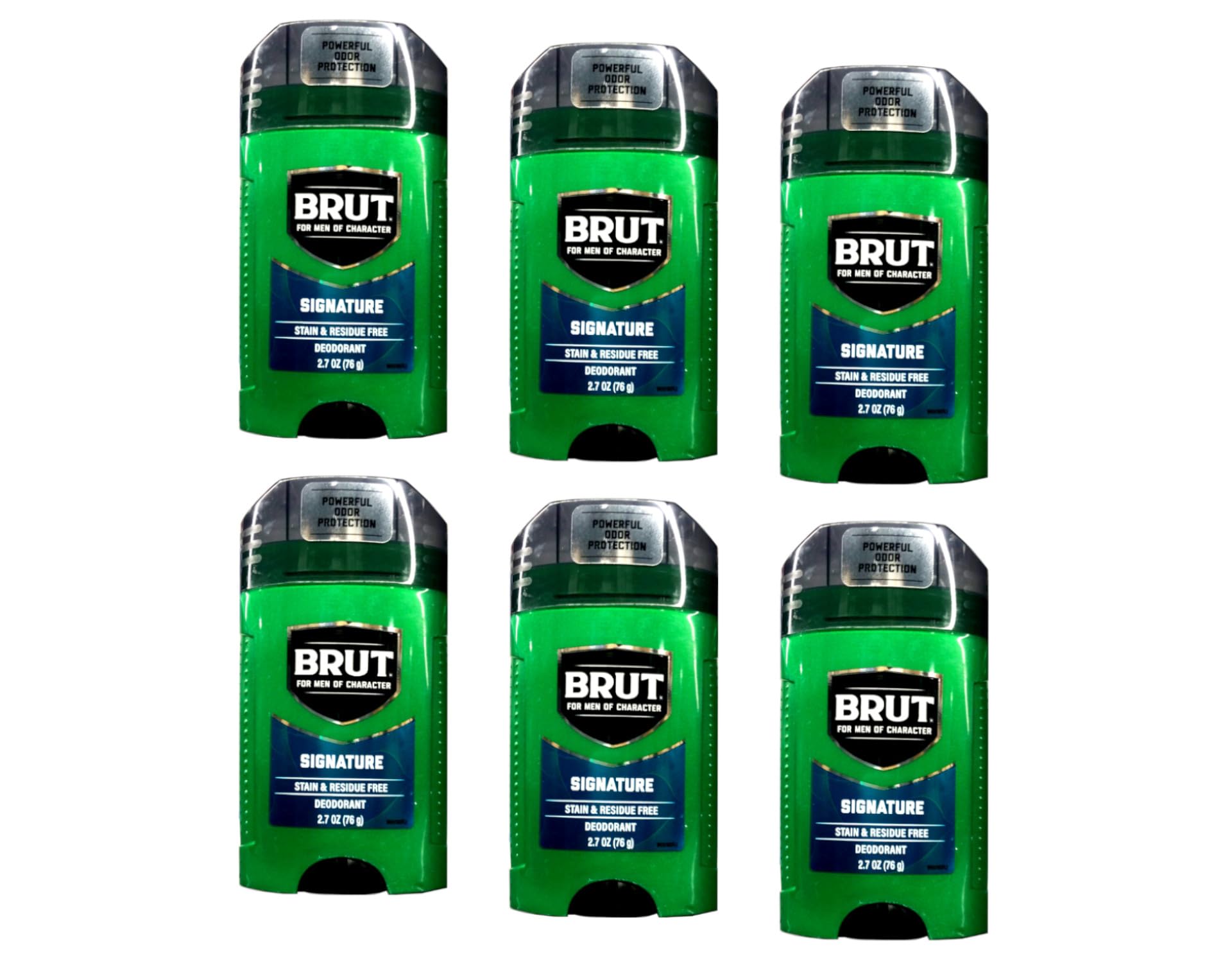 Brut Déodorant Signature – emballage soigné indiquant le parfum frais.