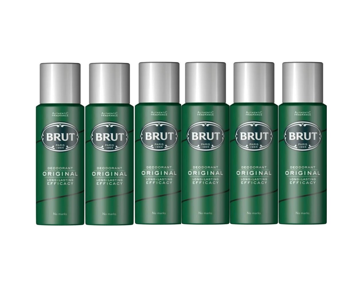Brut Original Déodorant Spray, bouteille 200 ml, fraîcheur masculine
