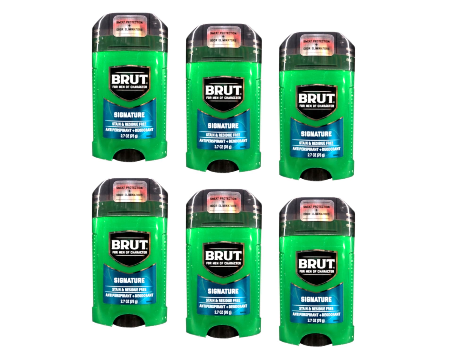 Brut Signature étiquette parfum durable et agréable.