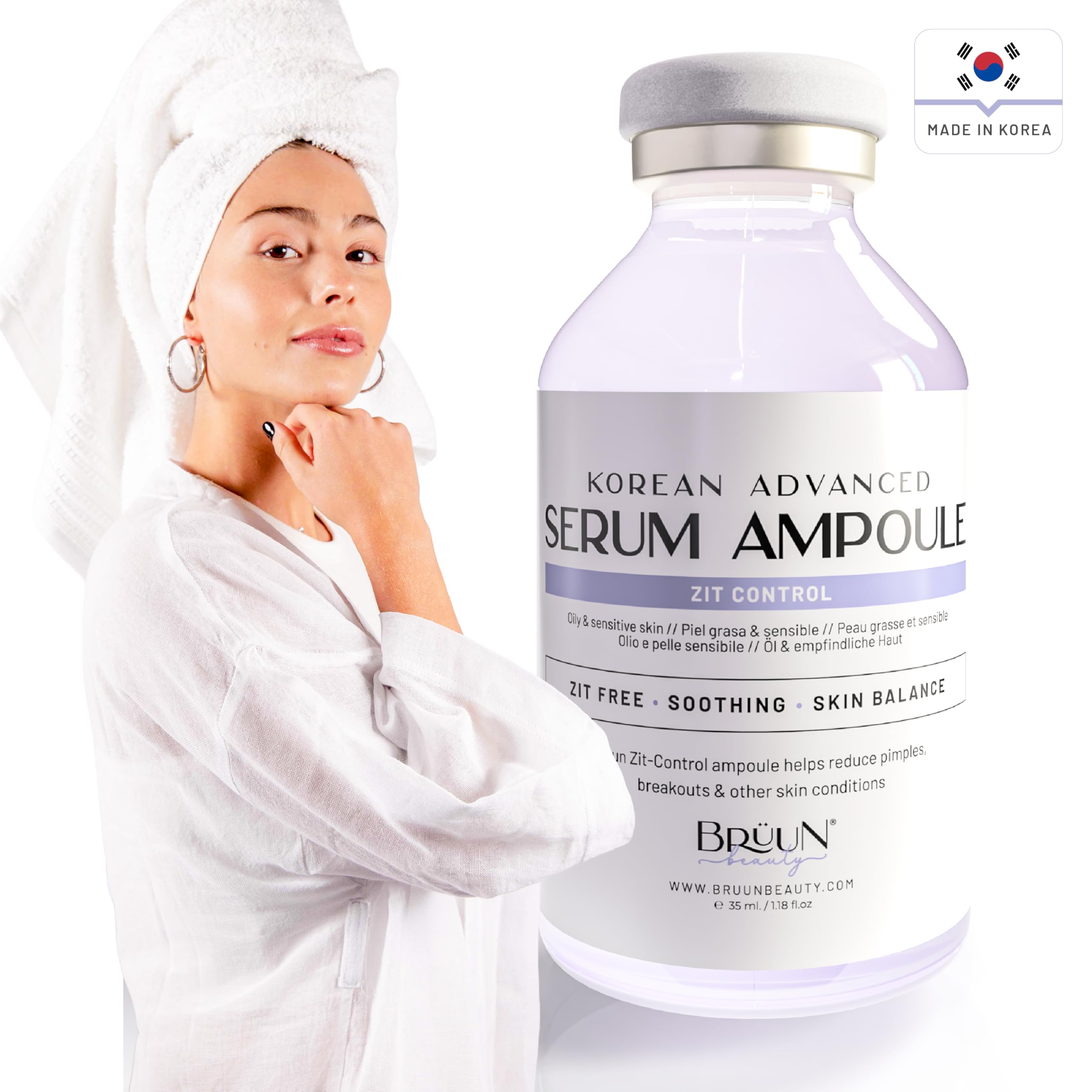 BRÜUN AC absorption profonde avec derma-roller pour une efficacité visée.