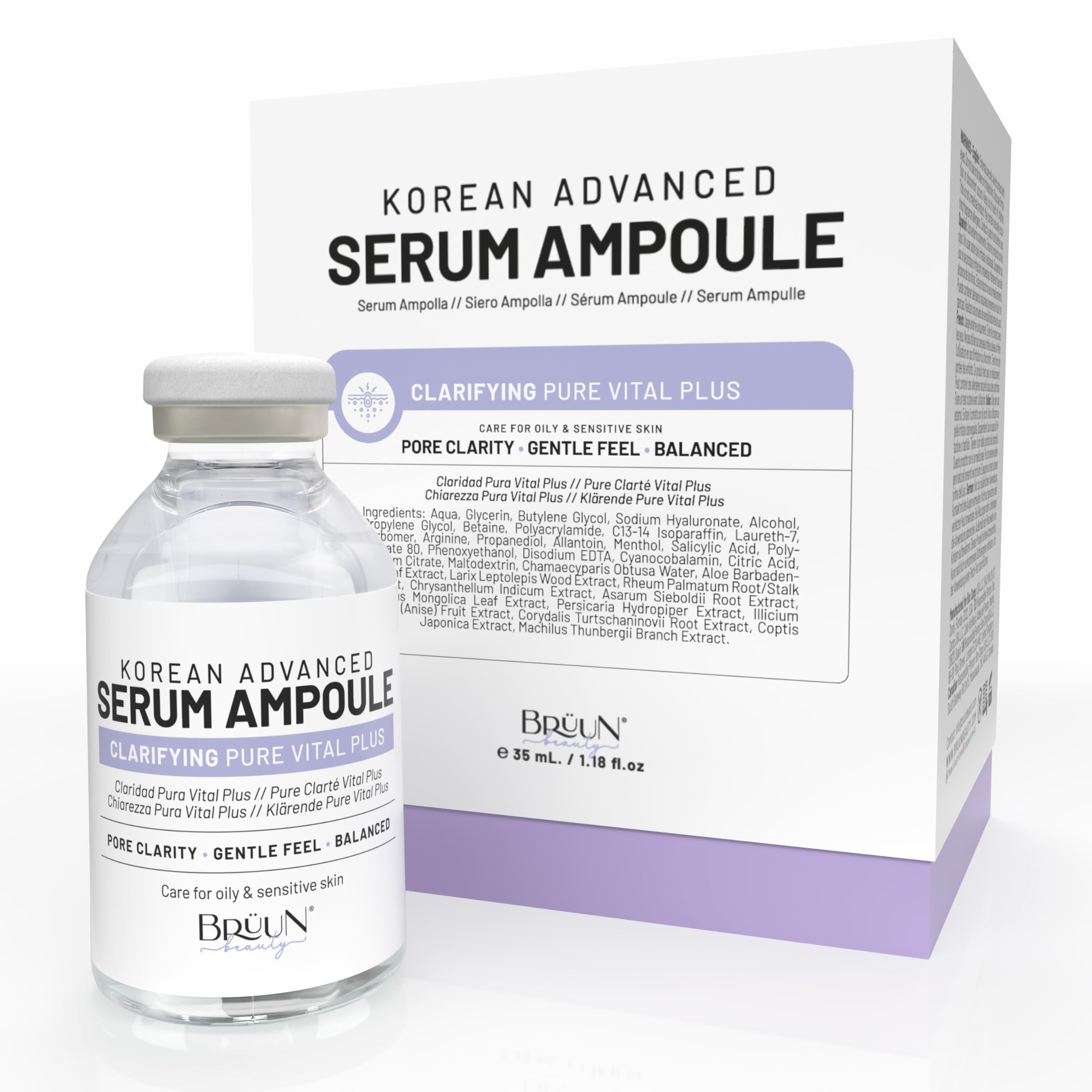 BRÜUN AC ampoule Vita Plus bouteille : booster potentiel pour la peau.