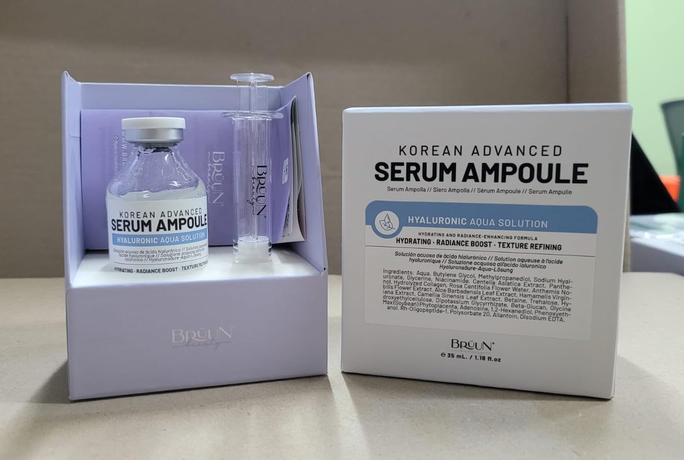 BRÜUN HY usage multiples serum: s'intègre facilement à la routine.