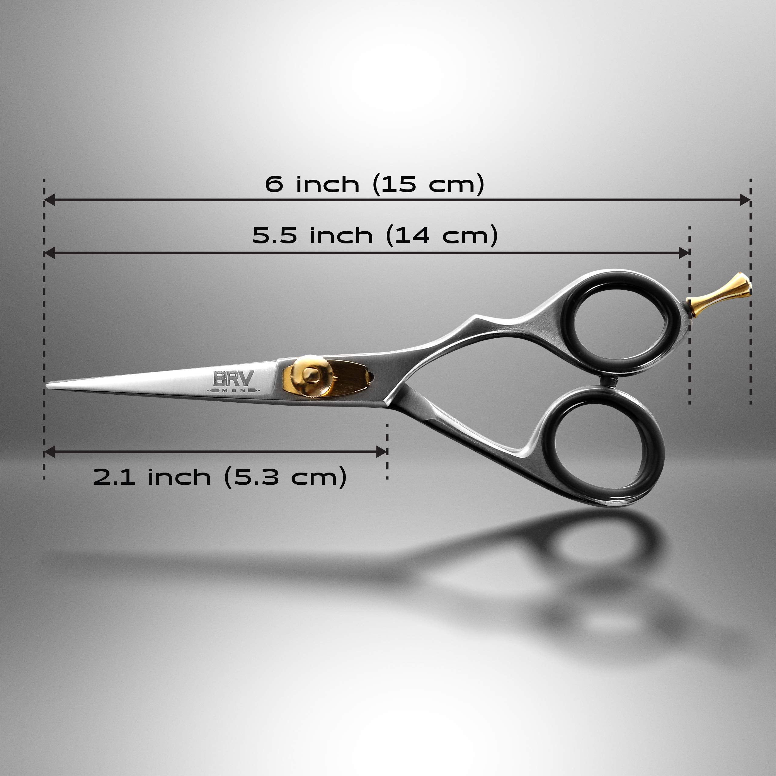 BRV MEN ciseaux design classique argent – esthétique élégante et précision professionnelle.