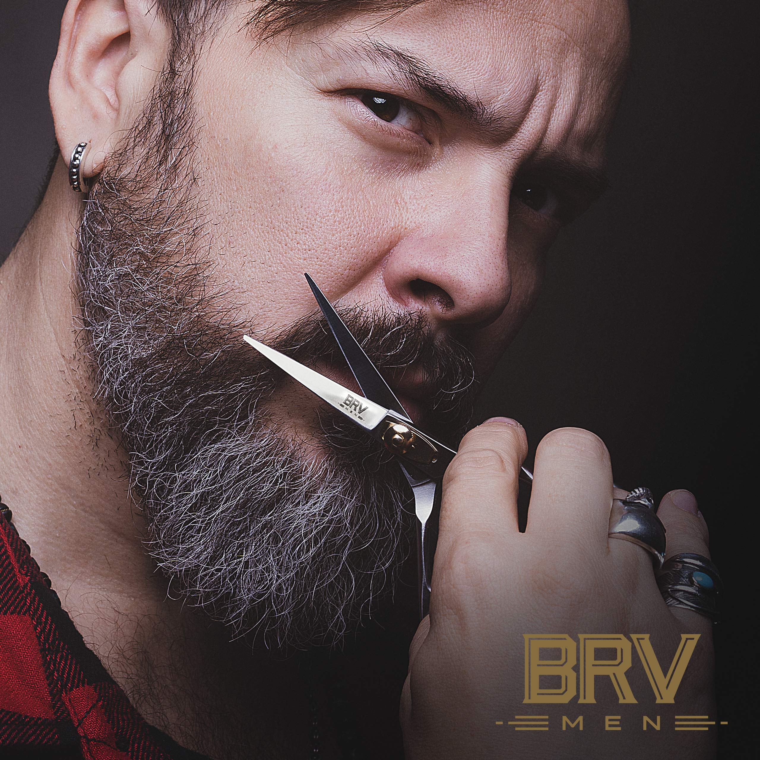 BRV MEN ciseaux design classique noir – allure sobre et performance fiable.
