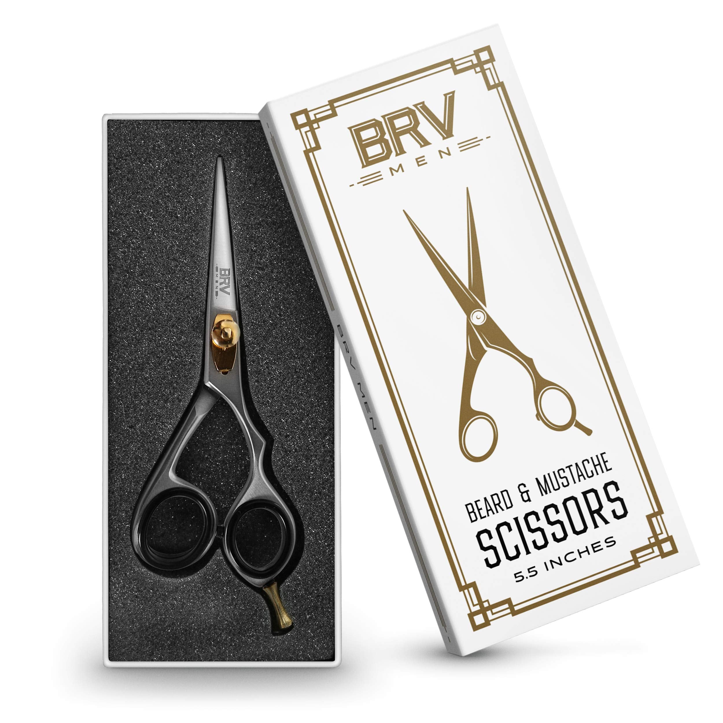 BRV MEN ciseaux ergo droite précision – confort durable lors de l'utilisation.