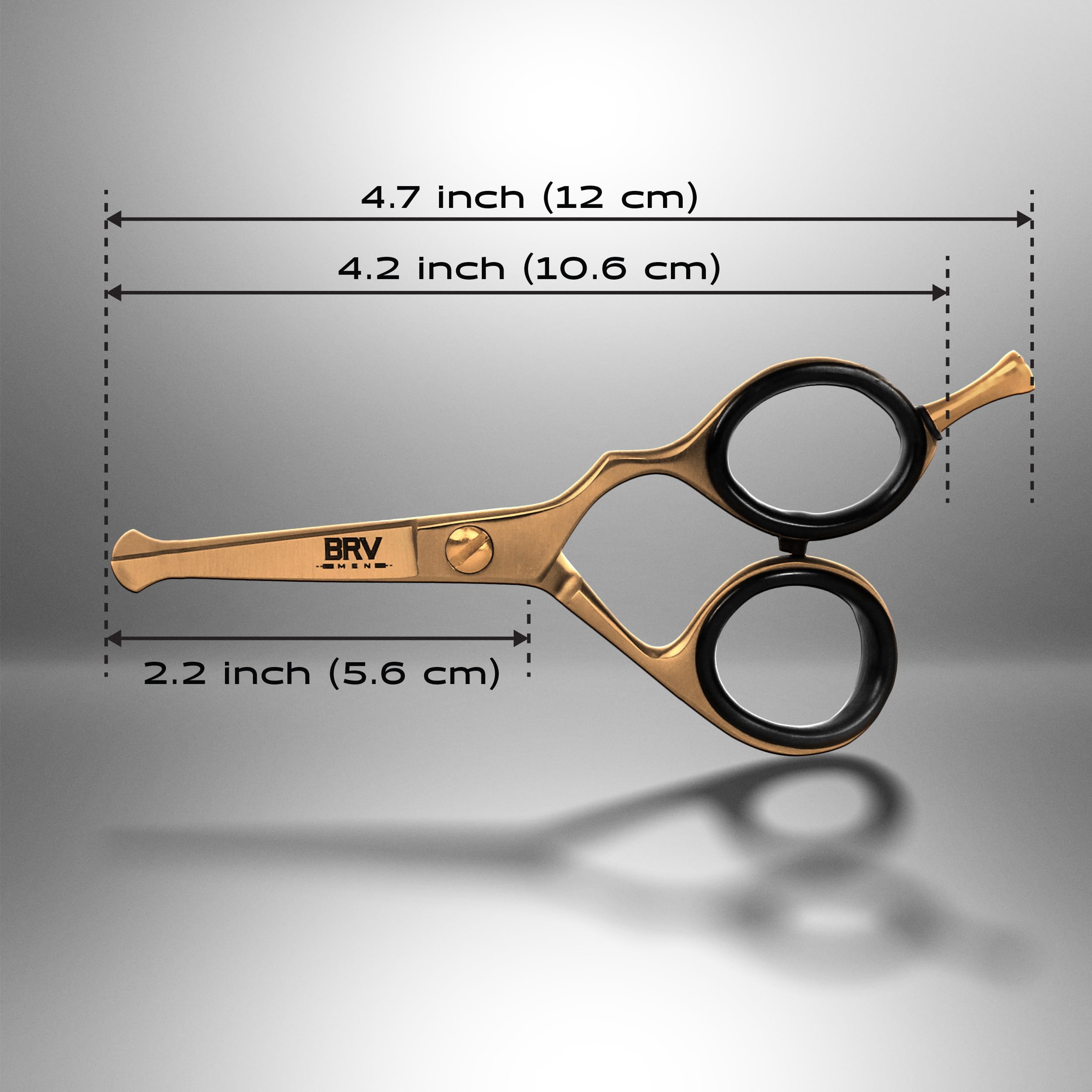 Ciseaux polyvalents BRV MEN pour visage et sourcils, usage quotidien facilitant.