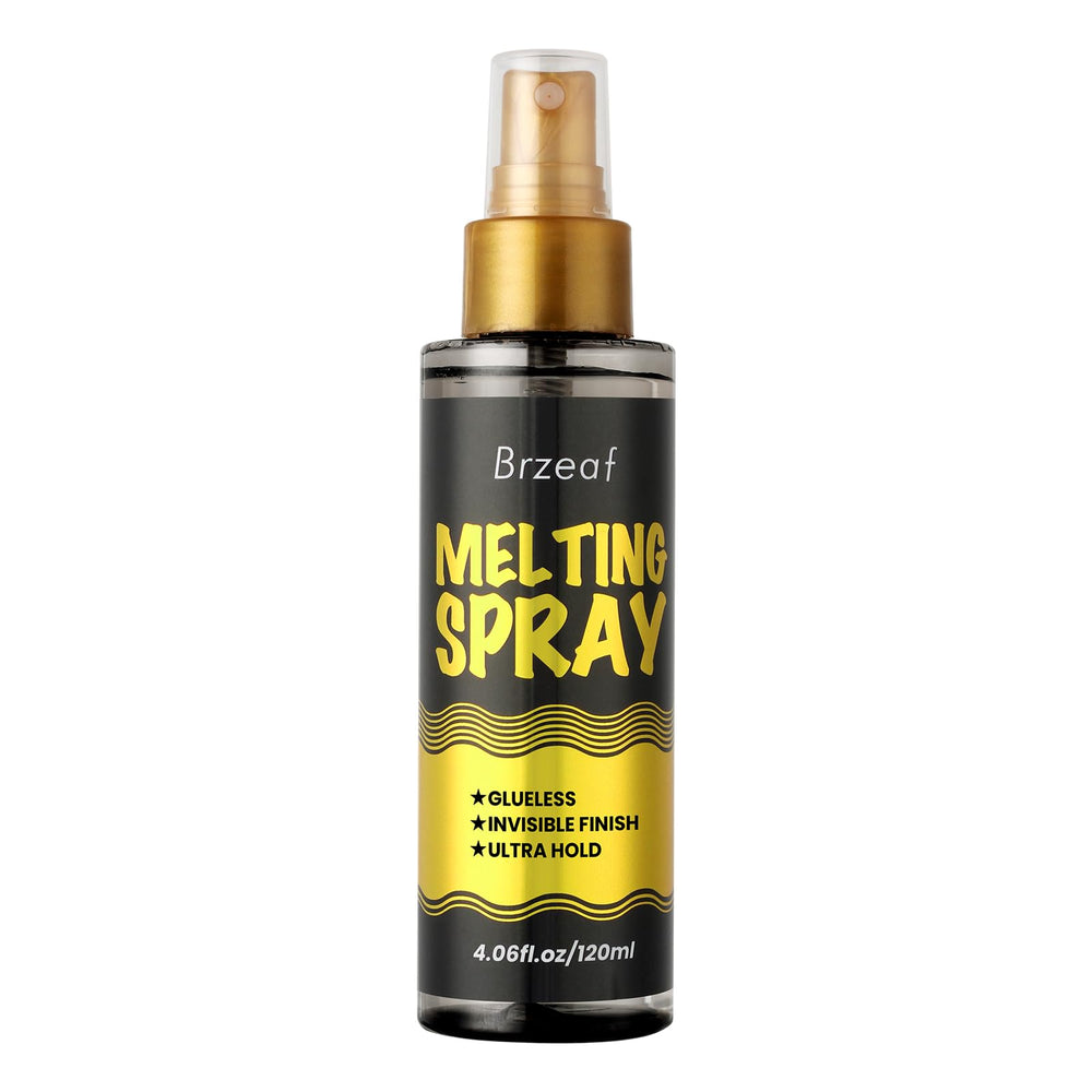 Brzeaf Lace Melting Spray – bouteille de 120 ml prête pour des perruques invisibles.