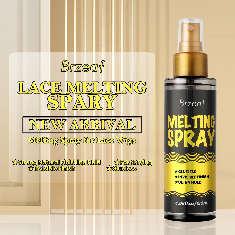 Brzeaf Dentelle Melting Spray – séchage rapide pour un fini naturel sans résidu.
