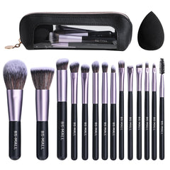 BS-MALL 14 pièces pinceaux-maquillage ensemble pour teint homogène.