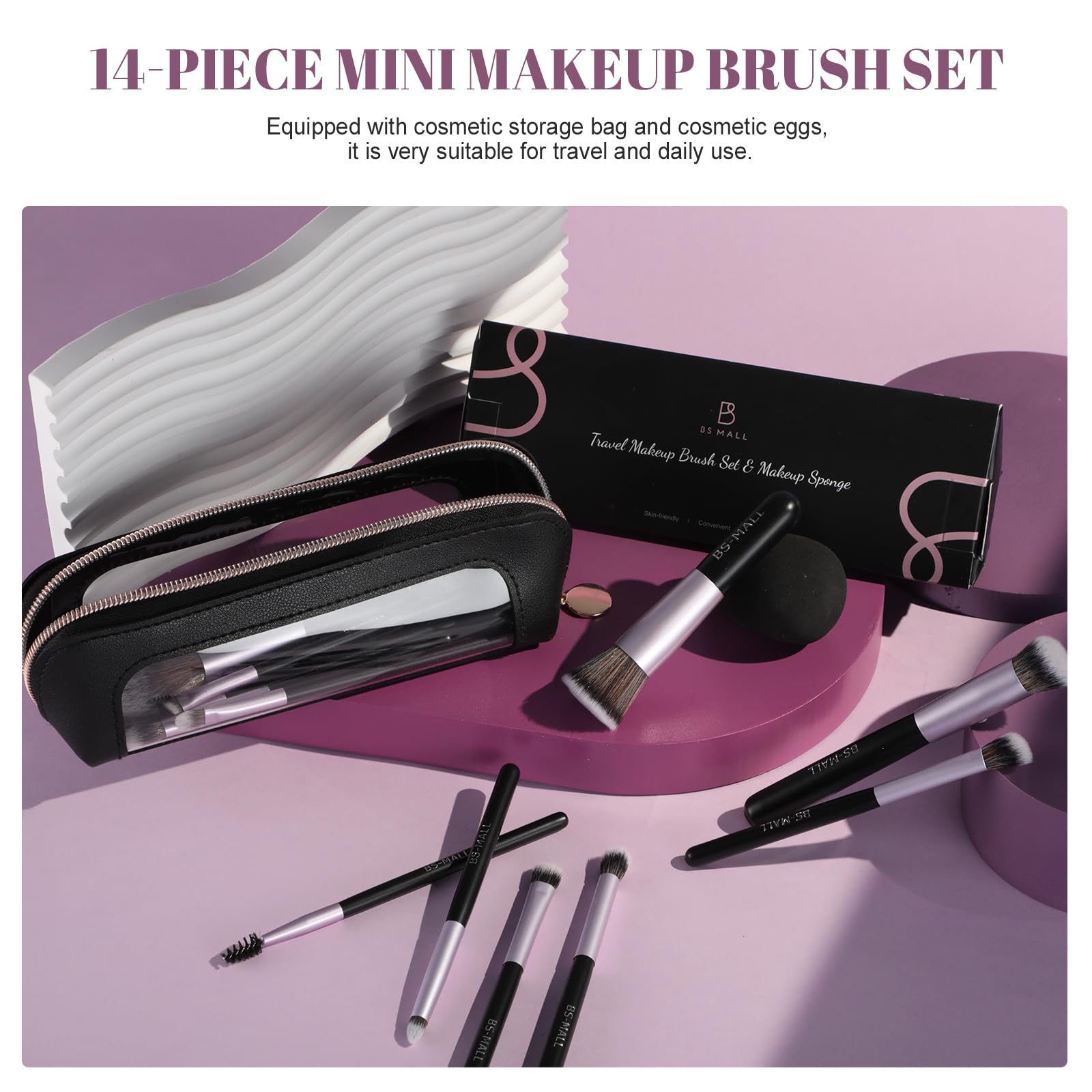 BS-MALL pinceaux-yeux et ombres pour une précision nette.