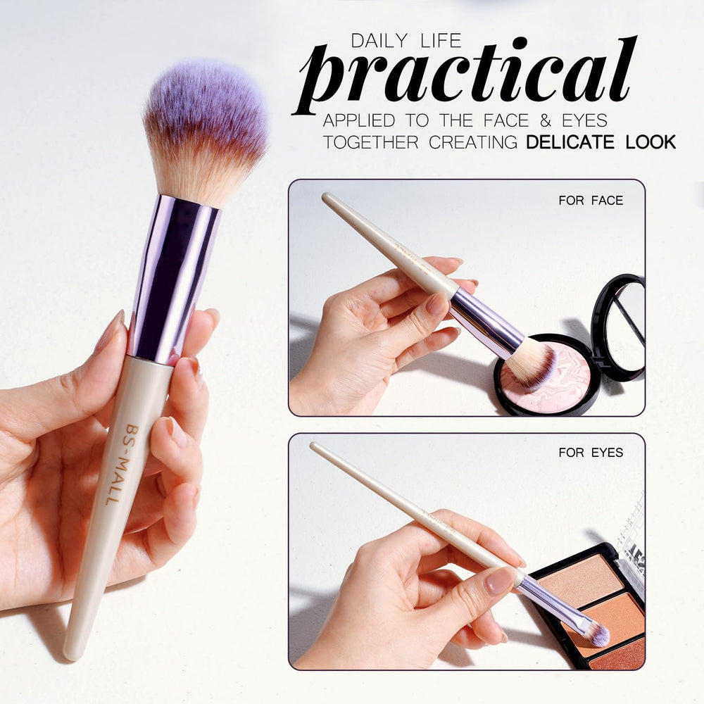 BS-MALL ensemble pinceaux professionnels pour maquillage fluide