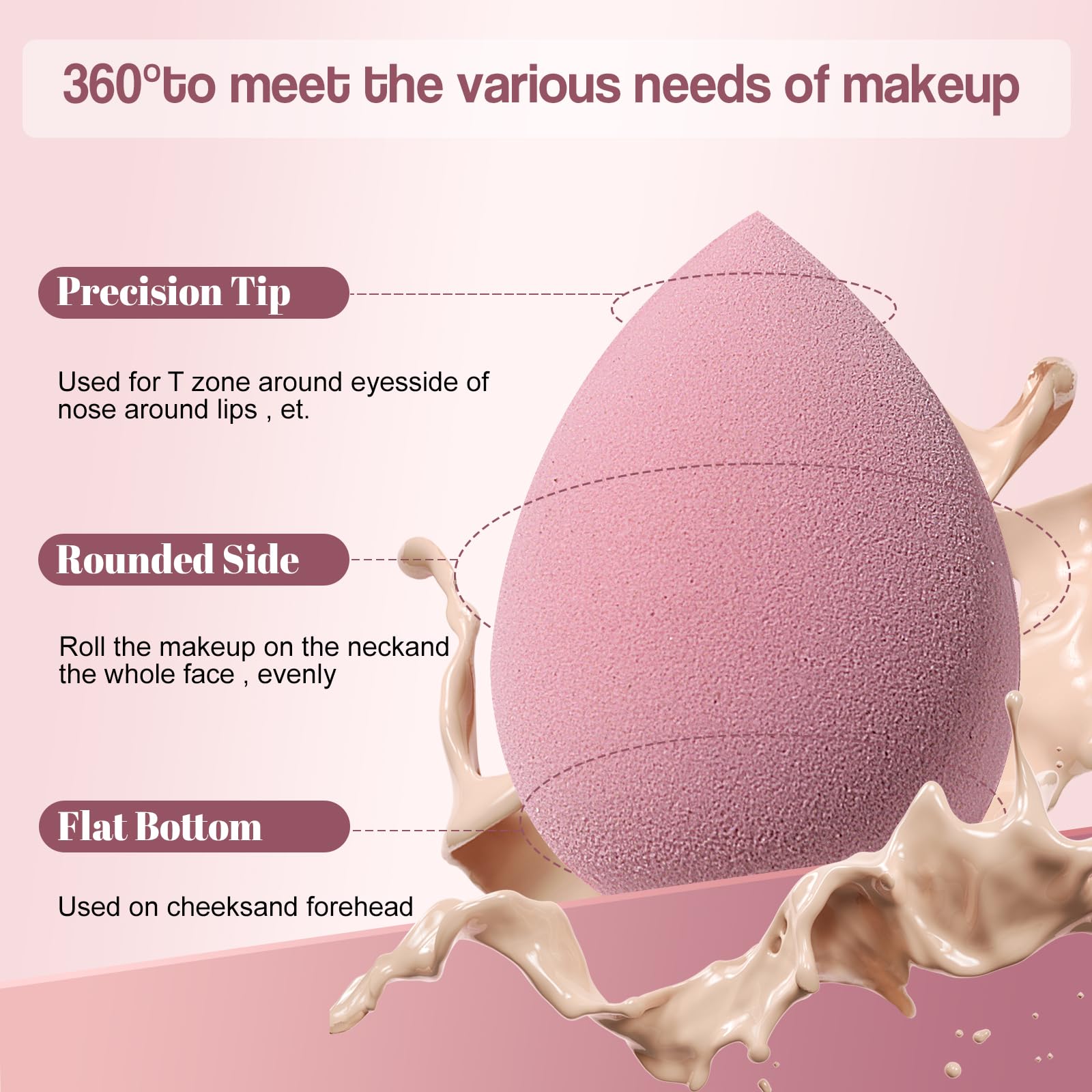 BS-MALL eponges maquillage texture douce pour une application confortable.
