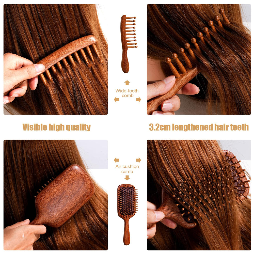 BS-MALL peigne démêlant à dents larges pour tous types de cheveux