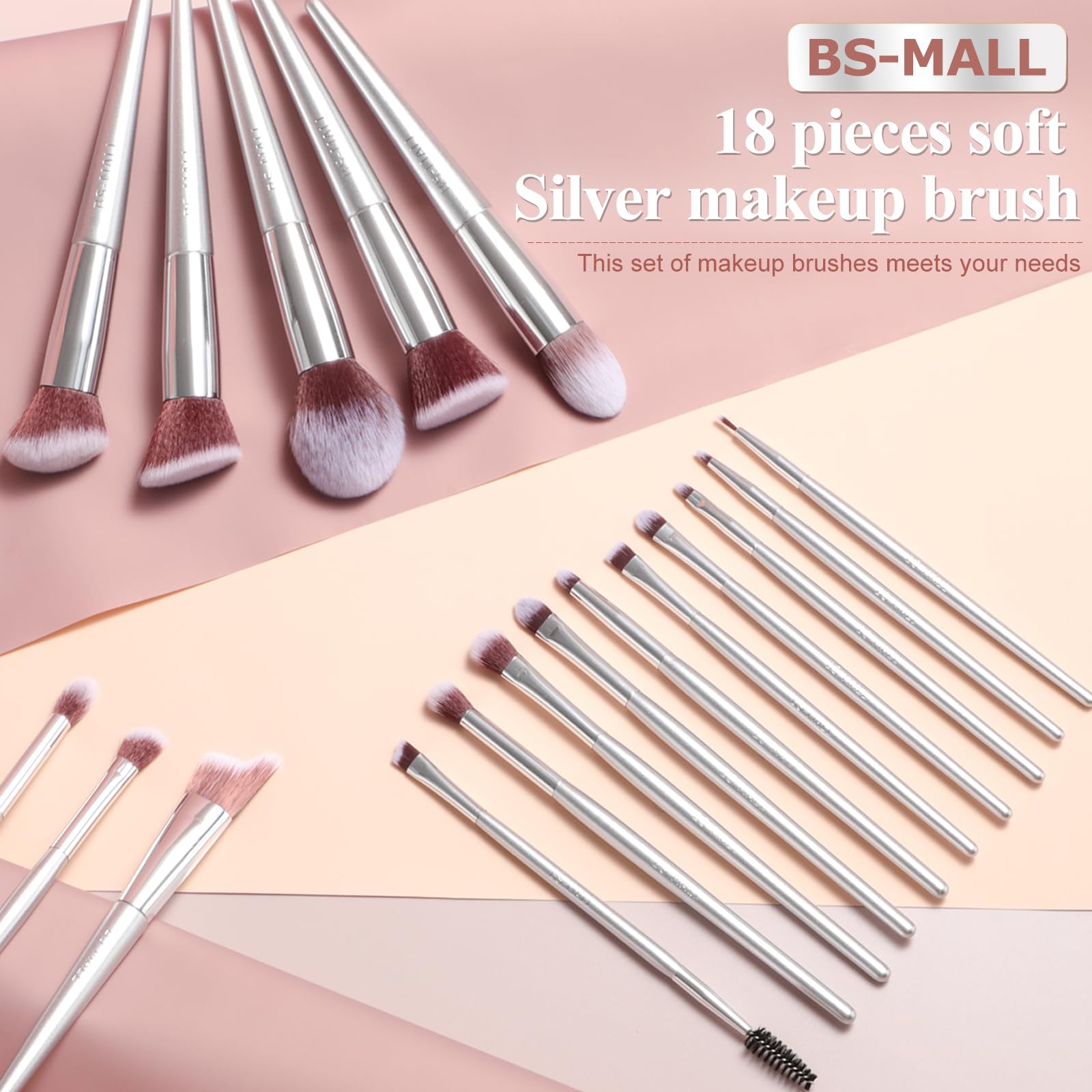  BS-MALL pinceau fard à joues pour un blush uniforme et naturel