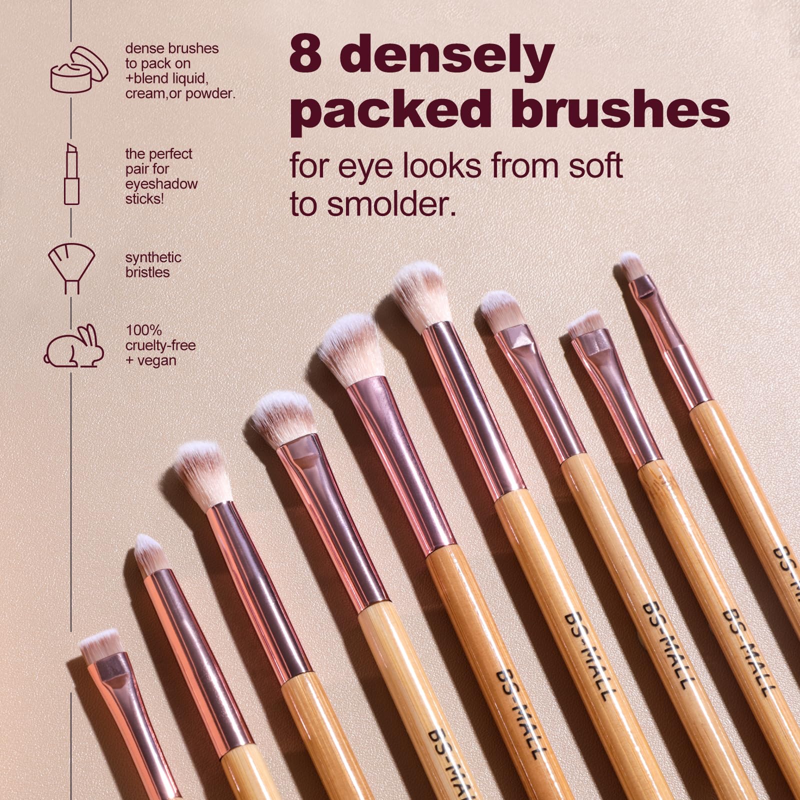 BS-MALL pinceaux blush: application douce et uniforme pour un teint frais.