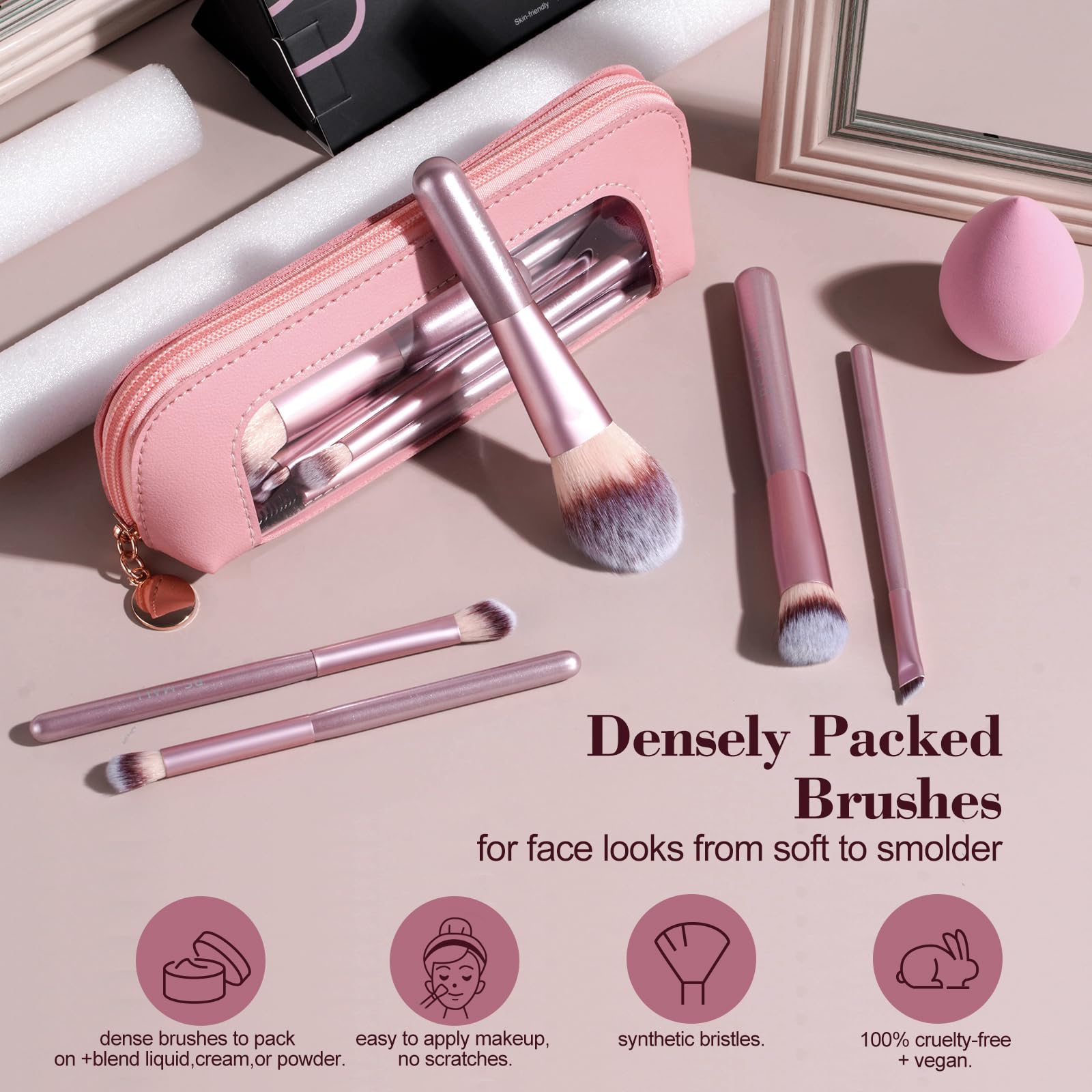 BS-MALL pinceaux-teint-poudre pour une couvrance naturelle.