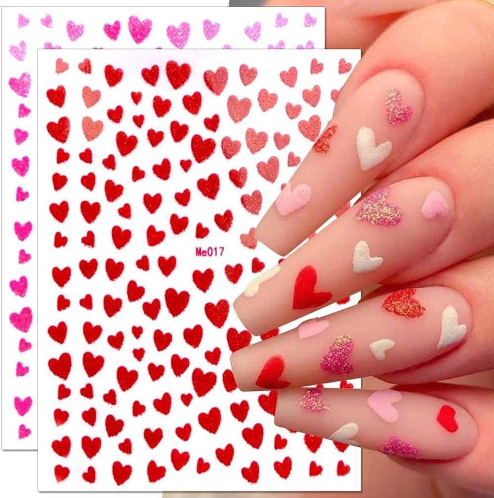 BSBTBZ autocollants coeurs paillettes dorees pour art des ongles elegant