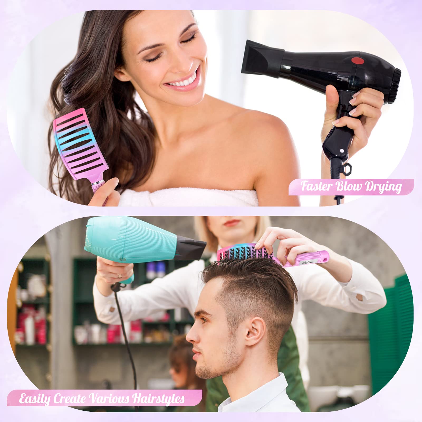 Brosse Bsisme avec accroche et aimant pour un rangement pratique.