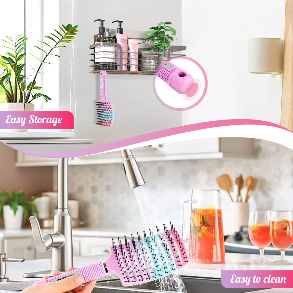 Bsisme brosse tout-types cheveux convient pour femmes et hommes.