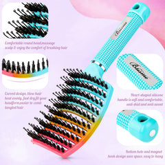 Bsisme brosse incurvée detanglante palette pour tous types de cheveux.