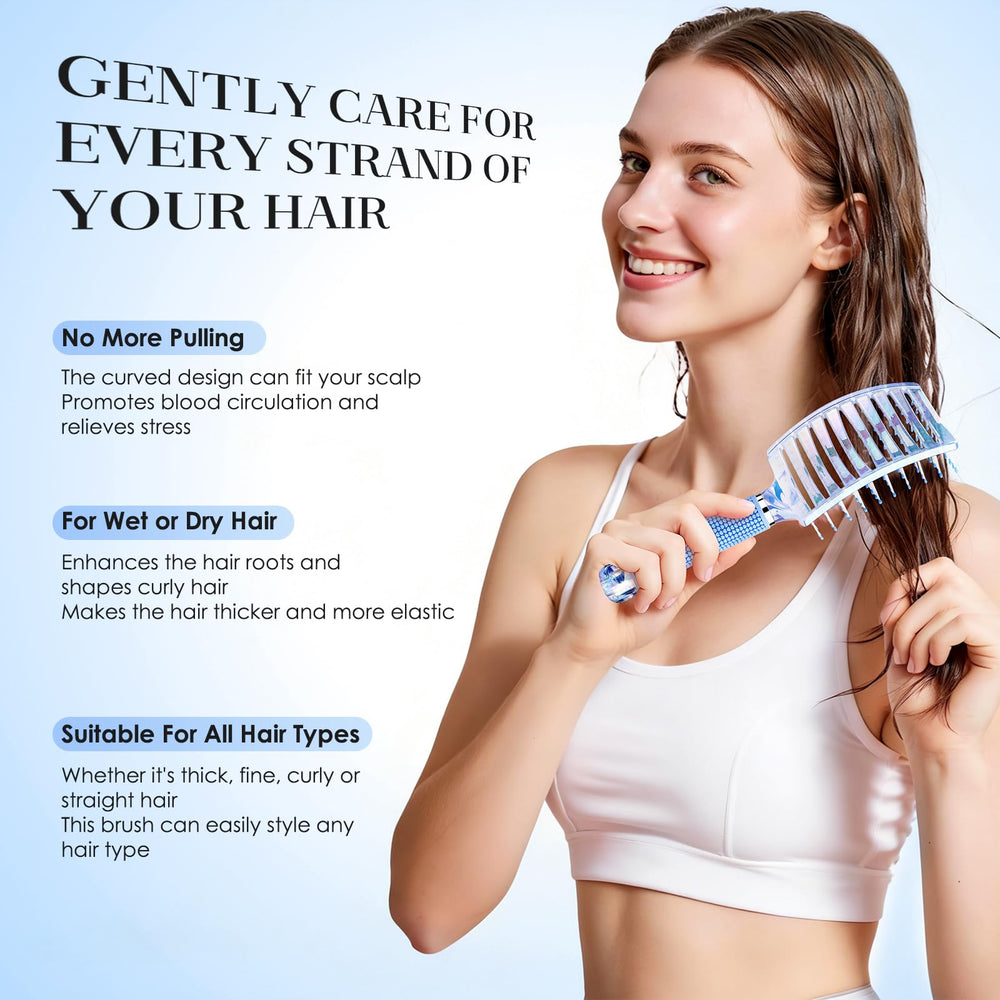 Bsisme brosse massage cuir chevelu: massage relaxant pendant le coiffage.