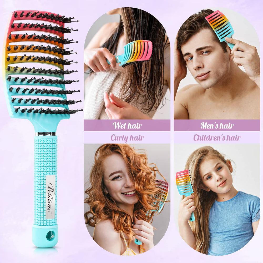 Bsisme brosse massage cuir chevelu-incurvee pour une routine apaisante.