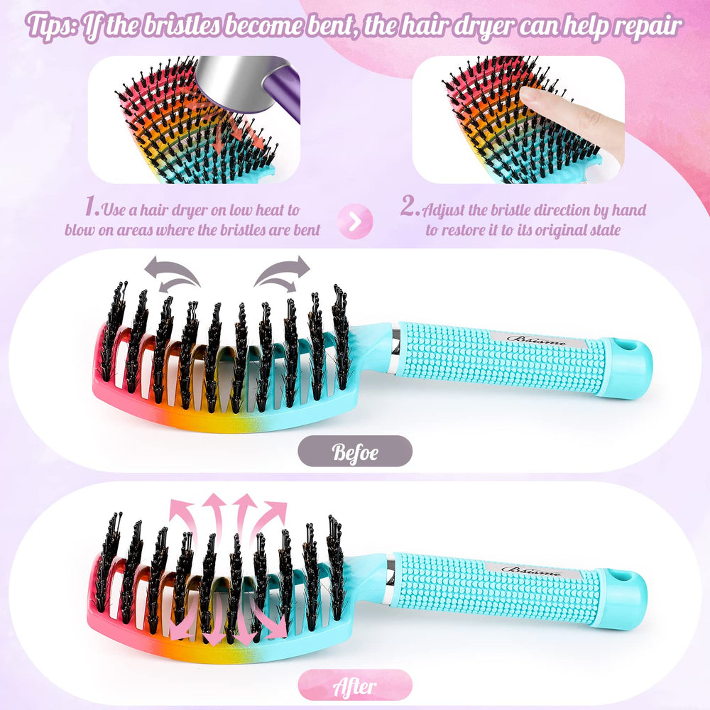 Bsisme brosse poignee anti-derapante pour une prise en main confortable.