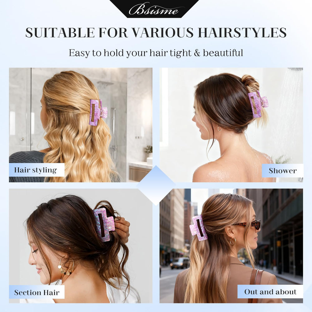 Bsisme brosse pour tous types de cheveux: adaptée aux fins et épais.