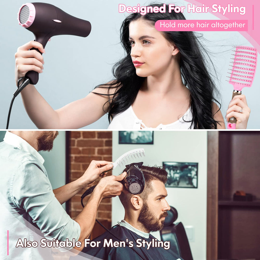 Bsisme brosse pour tous types cheveux; demelage et coiffage faciles.