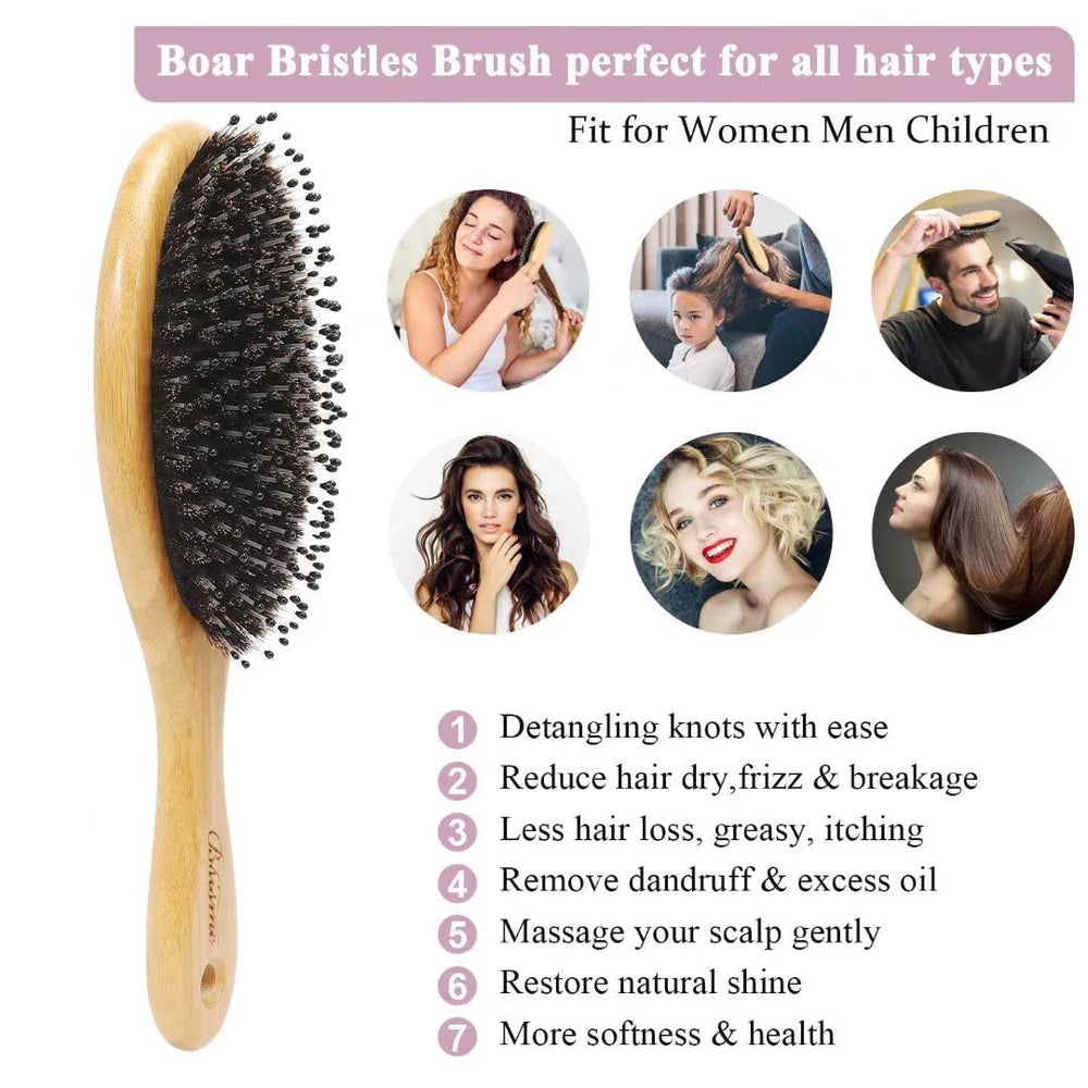 Bsisme peigne inclus pratique et démêlage efficace en un geste.