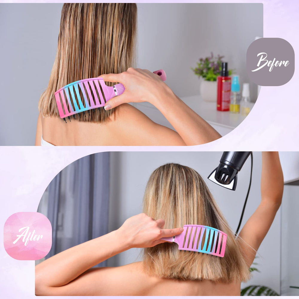 Brosse Bsisme à poils nylon offrant une démêlage lisse sur tous types de cheveux.
