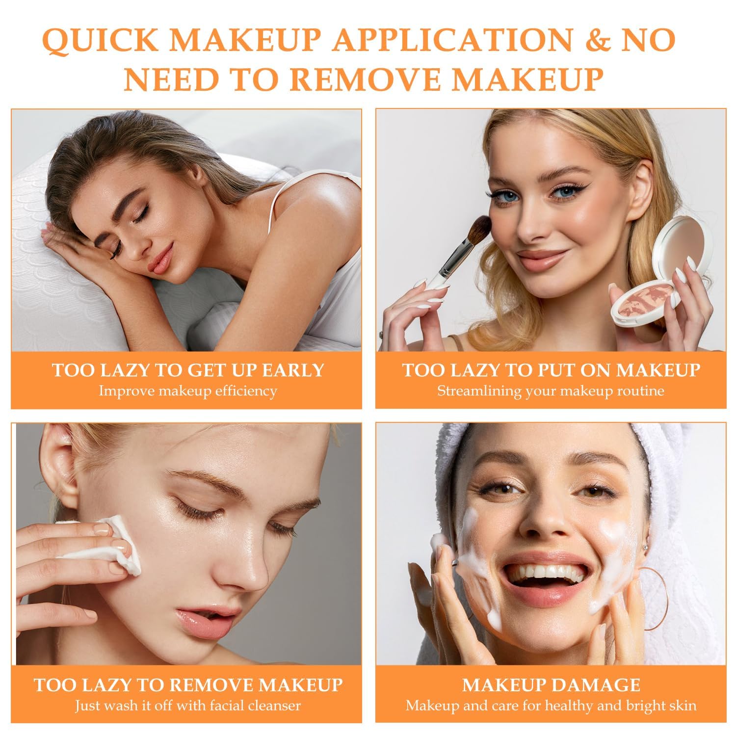 Base légère et maquillage rapide grâce à la Crème tonifiante cinq vitamines.