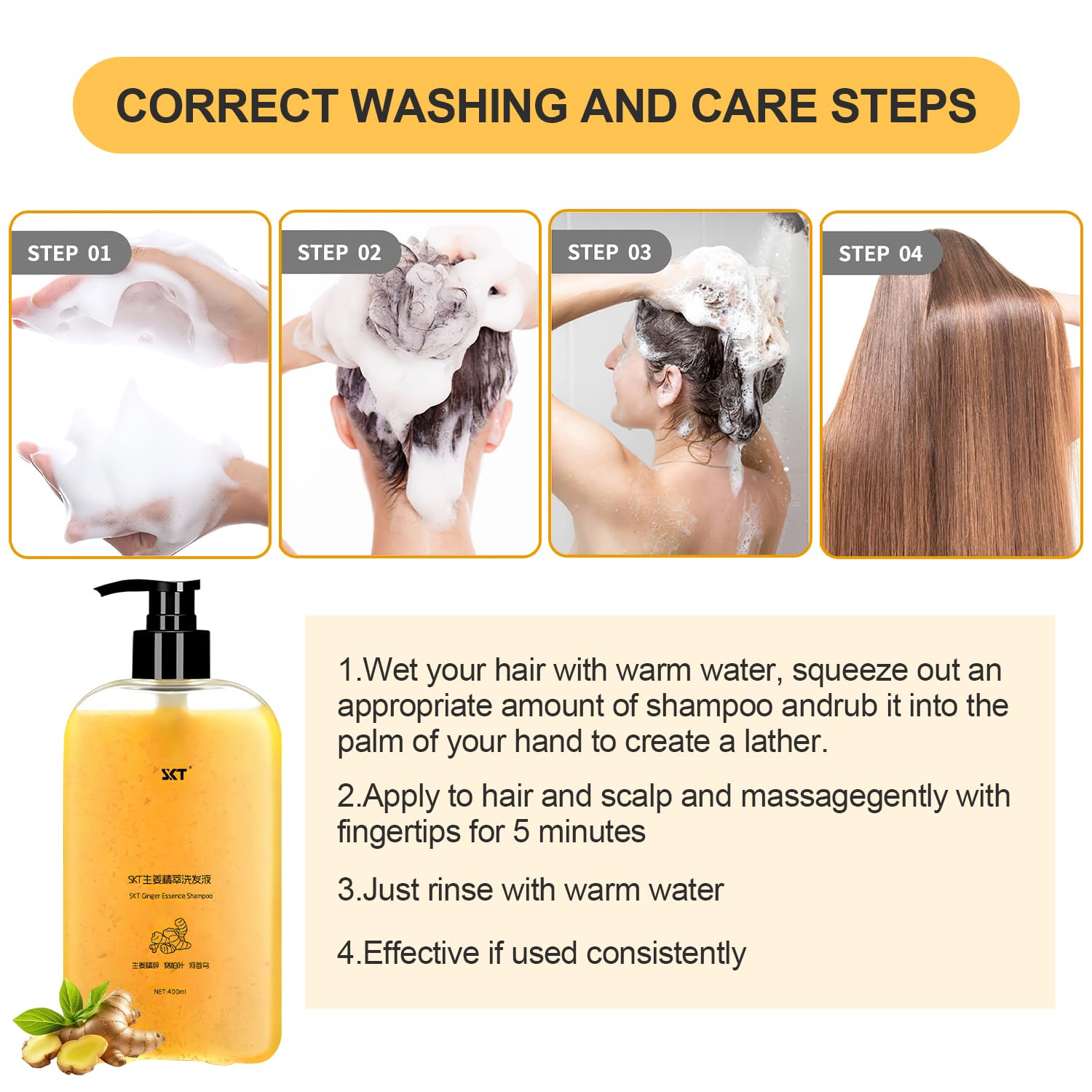 BSMAX emballage: flacon pratique et ergonomique pour routine capillaire.