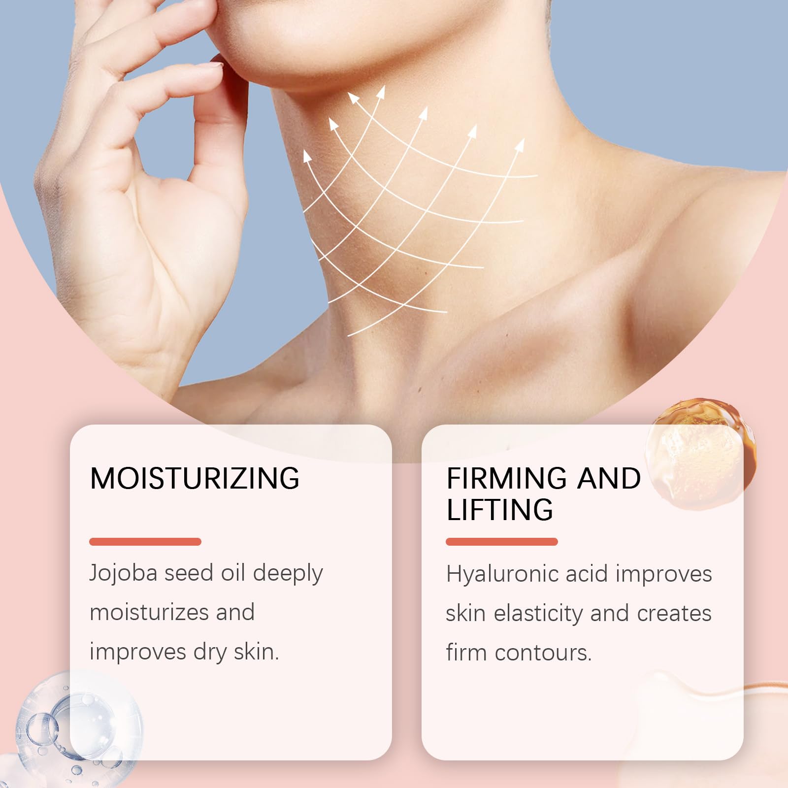 BSMKCL stick-crème décolleté-fermeté: texture légère pour un décolleté lisse.