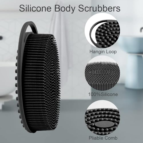 Brins doux en silicone Bsofing pour exfolier et créer mousse.