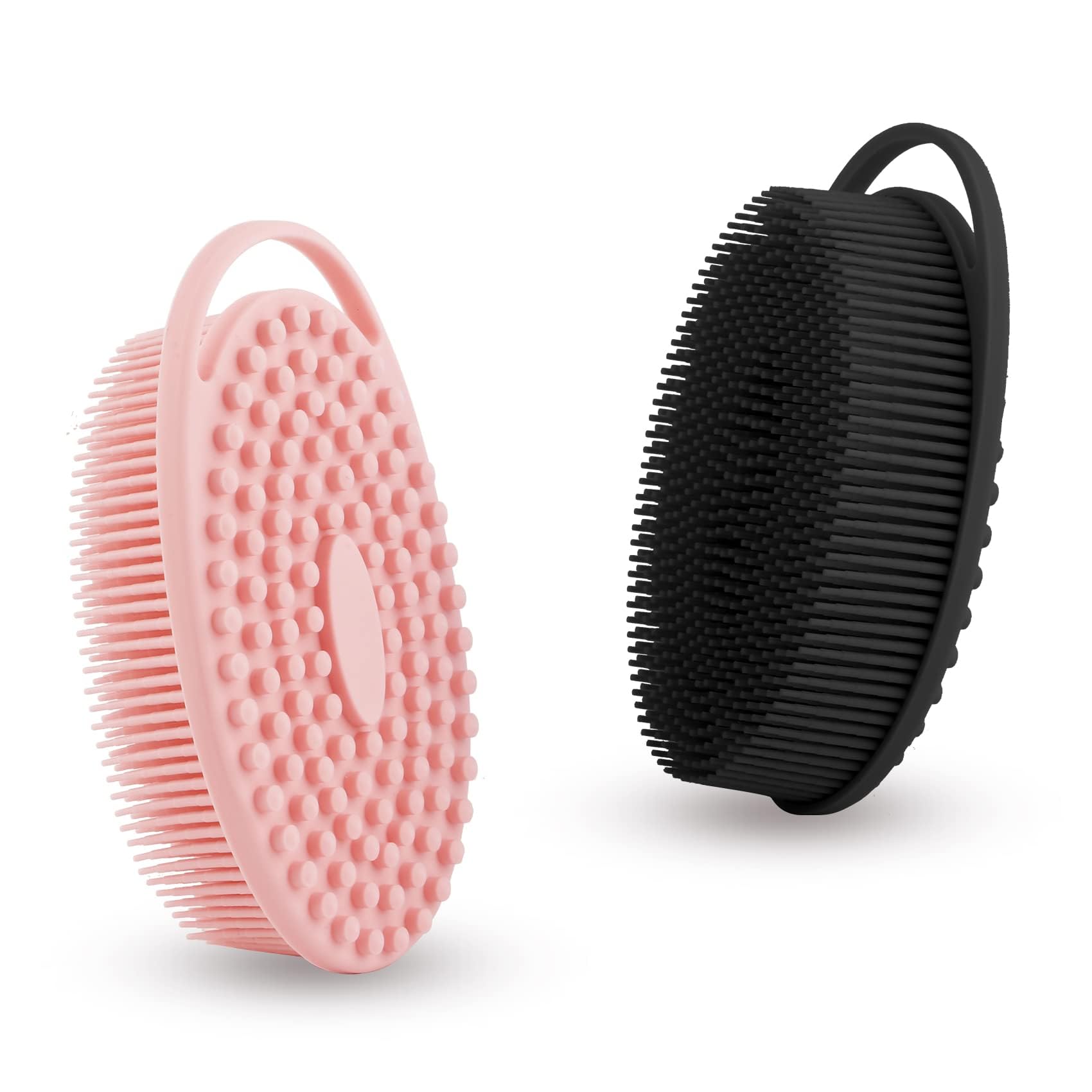 Gommage-corps en silicone Bsofing 2 pièces, exfoliation en douceur.