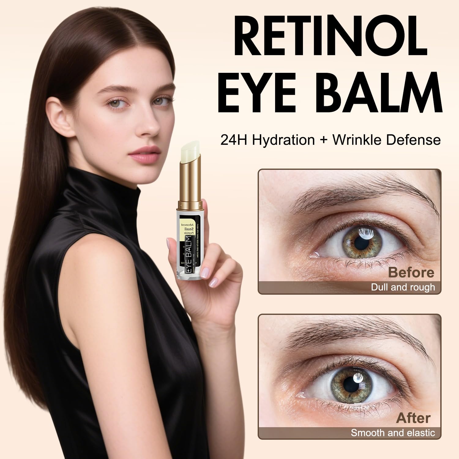 BSpecter pack 2 pièces baume yeux curcuma, pratique pour les voyages.