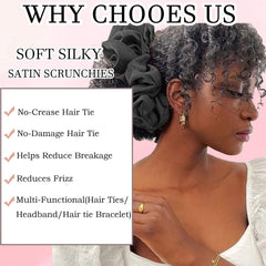 Bswox serre-cheveux satin extra-large: convient cheveux épais et bouclés.